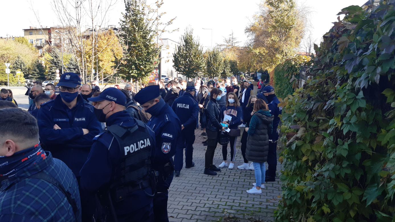 Blokada drogi w Tarnowie - protest
