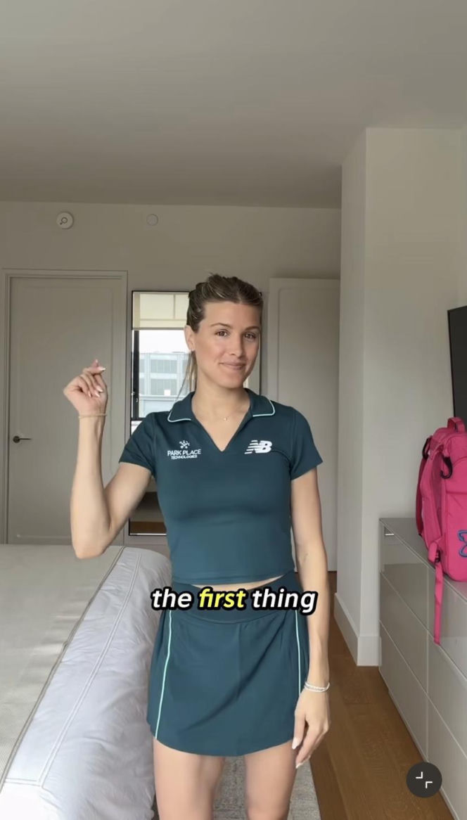 Genie Bouchard zachwycona stanikiem
