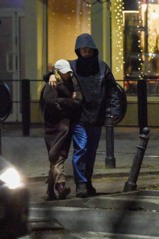 Agnieszka Kaczorowska i Marcin Rogacewicz na kolacji