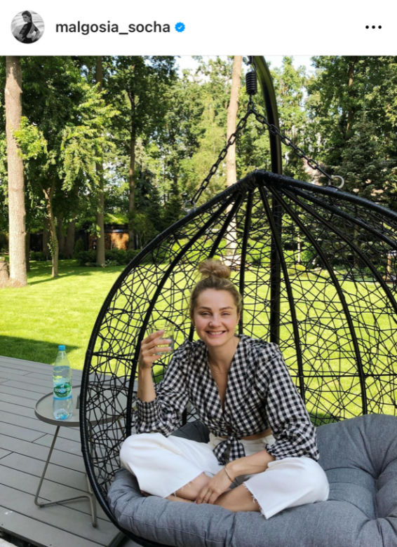 Małgorzata Socha wiosenne porządki w ogródku