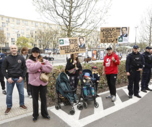 Warszawa. Protest w obronie dzików