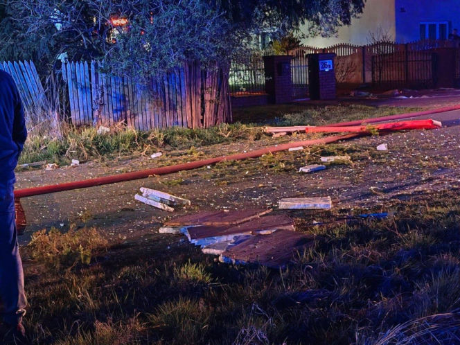 Wybuch gazu w domu jednorodzinnym