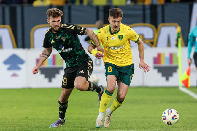 GKS Katowice - Lechia Gdańsk: Zdjęcia kibiców i zawodników z meczu 25. kolejki PKO BP Ekstraklasy