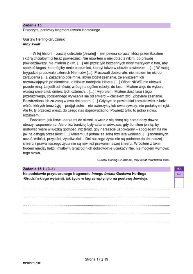 Matura 2026 polski arkusz CKE