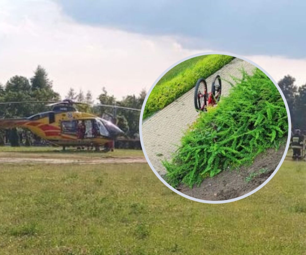 Sieniawa: 15-latek wjechał w grupę dzieci! Na miejscu lądował helikopter