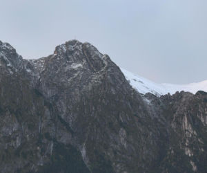 Widok na Tatry po opadach śniegu