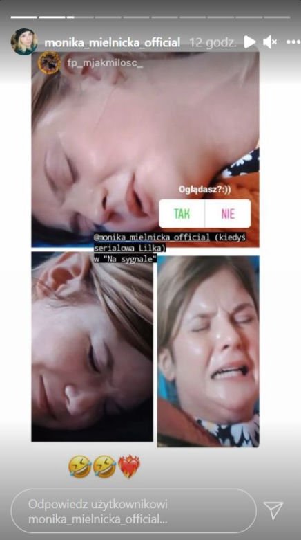 M jaki miłość. Monika Mielnicka (Lilka) w serialu Na sygnale