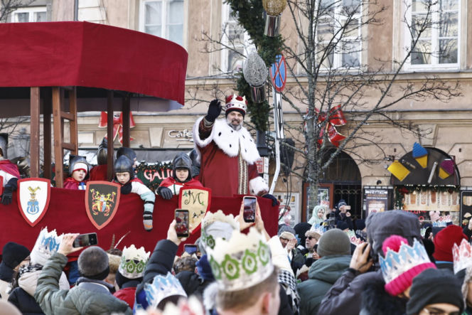 Karol i Marta Nawroccy na Orszaku Trzech Króli