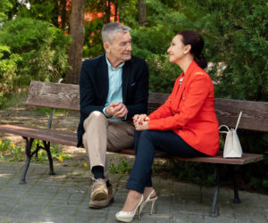 Barwy szczęścia odcinek 2518. Stefan (Krzysztof Kiersznowski), Arleta (Grażyna Brodzińska)