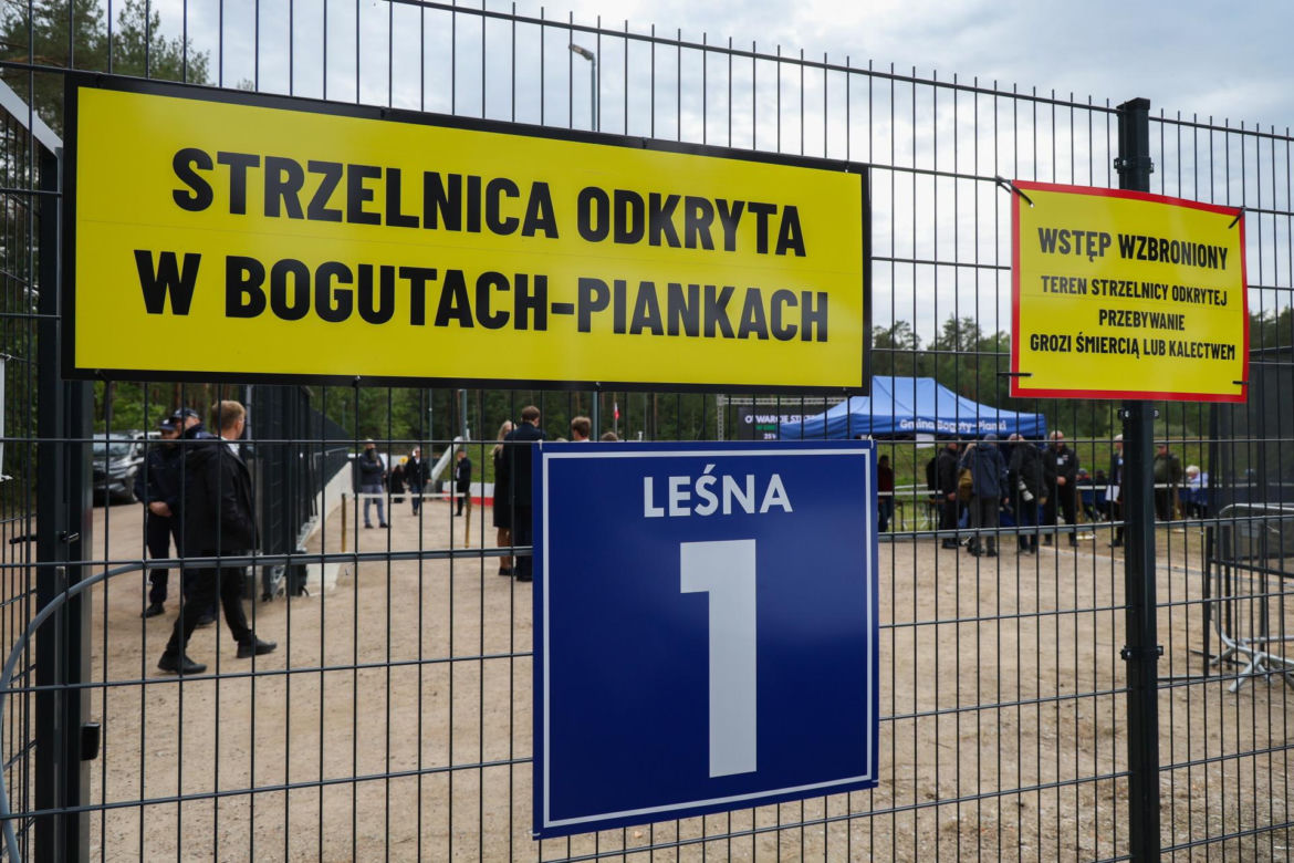 Prezydent Karol Nawrocki na otwarciu strzelnicy sportowej w Bogutach-Piankach