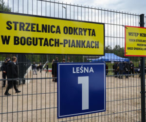Prezydent Karol Nawrocki na otwarciu strzelnicy sportowej w Bogutach-Piankach