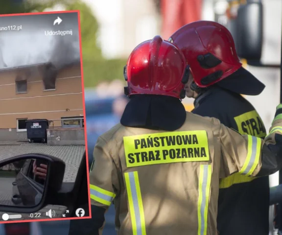 Pożar basenu w Krośnie. Ewakuowano kilkadziesiąt osób!