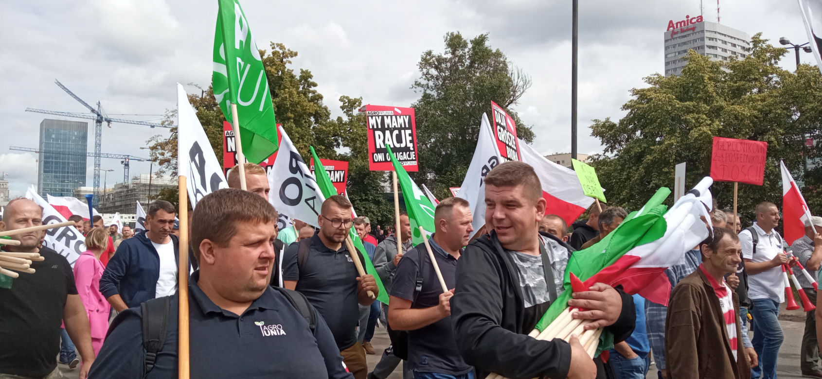 Protest Agrounii w Warszawie 7.07