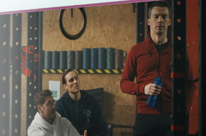 M jak miłość odc. 1924. Marcin (Mikołaj Roznerski), Olek (Maurycy Popiel), Jakub Karski (Krzysztof Kwiatkowski)