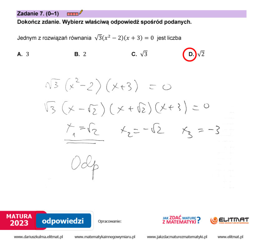 Matura 2023: matematyka. Arkusze CKE i odpowiedzi [Formuła 2023]	