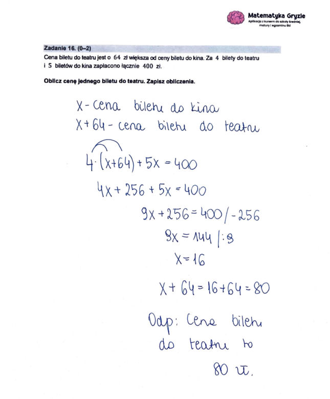 Egzamin ósmoklasisty 2023 matematyka - ROZWIĄZANE ZADANIA, ARKUSZ CKE