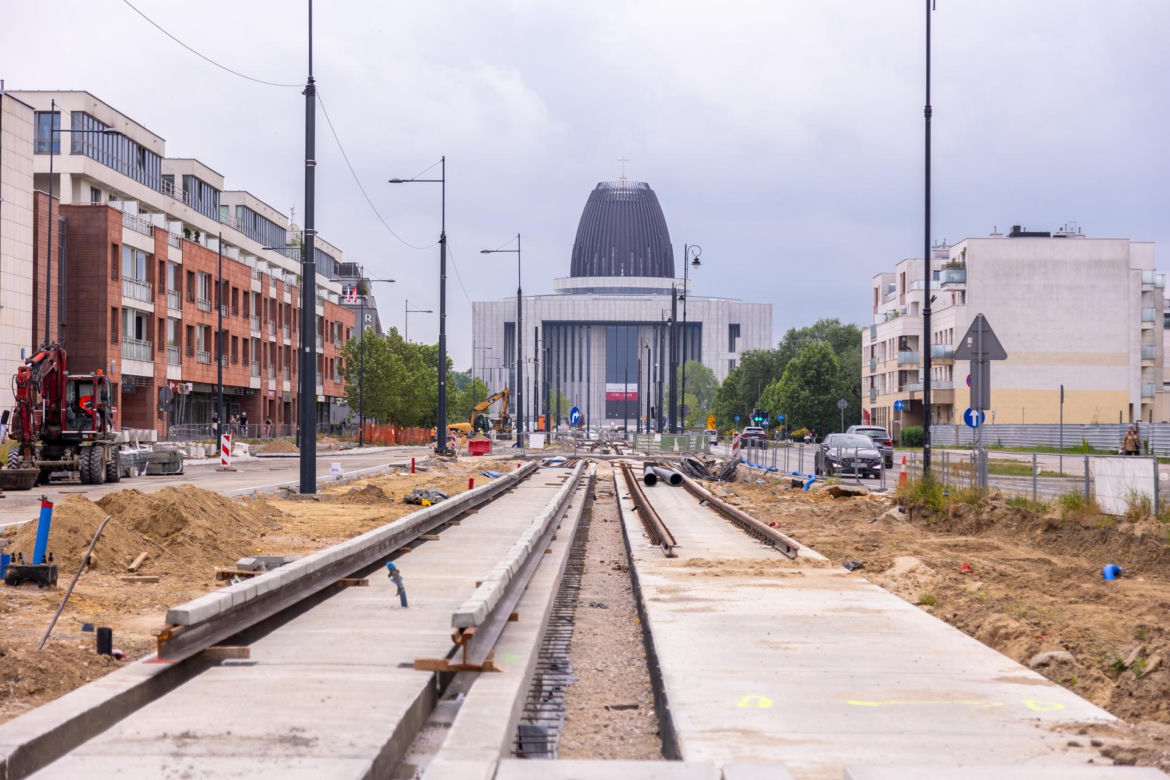 Budowa tramwaju do Wilanowa w Warszawie