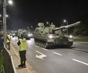 Nocna próba defilady wojskowej w Warszawie 2