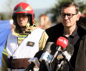 Mateusz Morawiecki wspiera ofiary pożaru