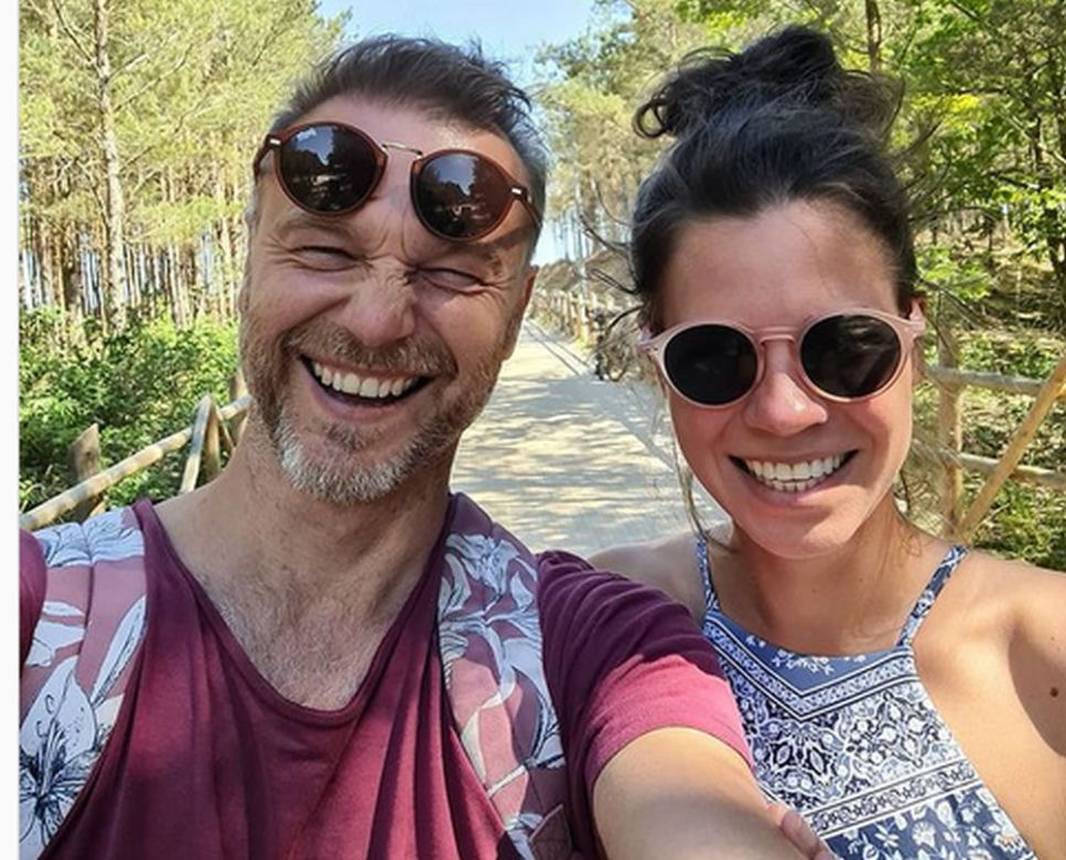 Krystian Wieczorek i jego żona Maria Szafirska-Wieczorek