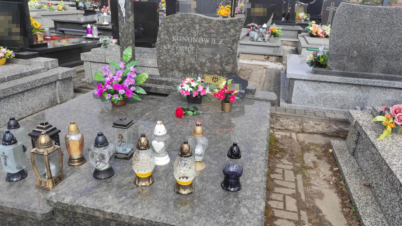Grób Krzysztofa Kononowicza