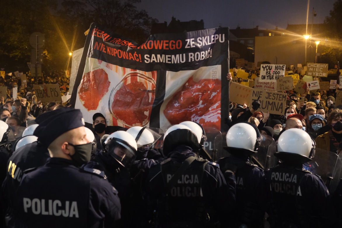Strajk kobiet w Katowicach. Policja użyła gazu. Są zatrzymania [ZDJĘCIA]