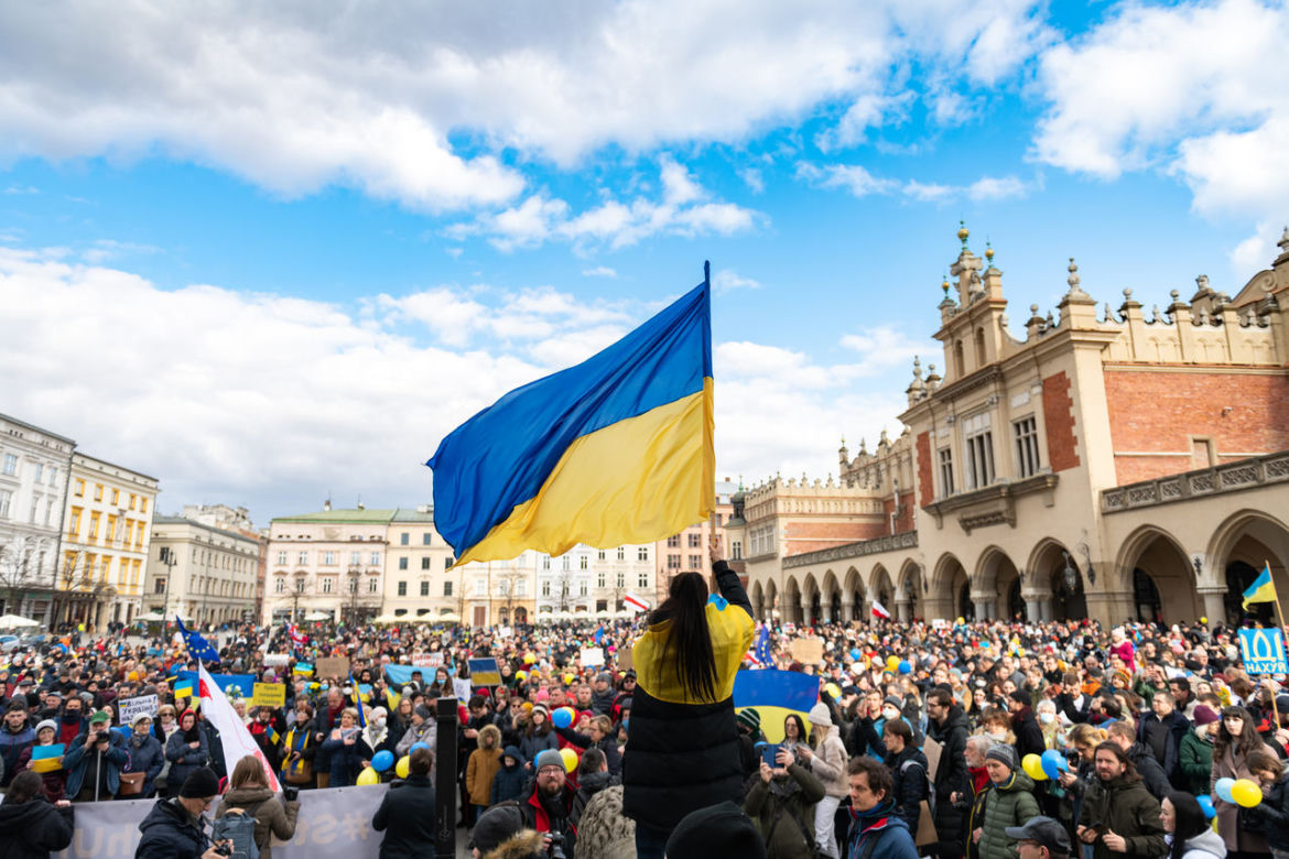 Protesty na Rynku Głównym w Krakowie