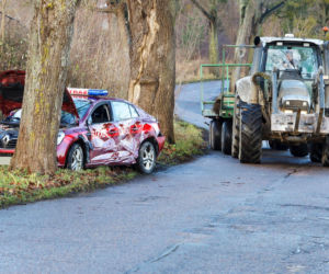 Strażacy nie dotarli na ważną uroczystość. W takim stanie ich znaleziono! Fatalny wypadek w Zajączkach [ZDJĘCIA]