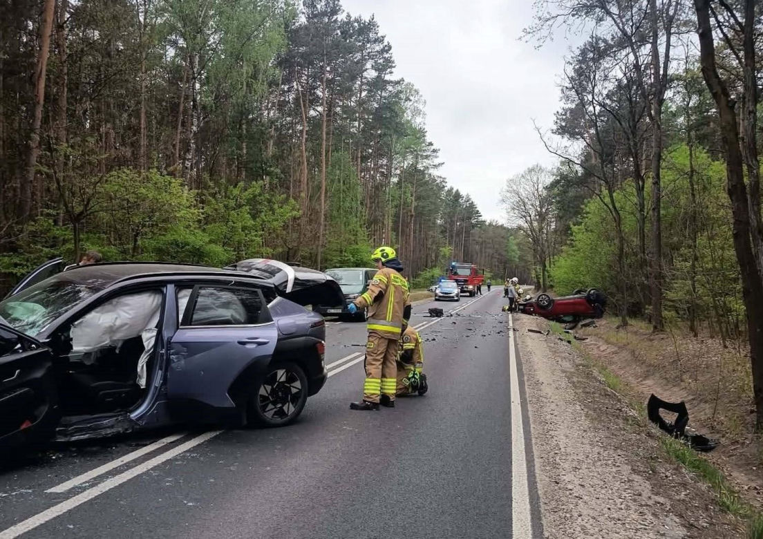 Wypadek na DK-76 w powiecie garwolińskim