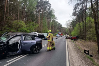 Wypadek na DK-76 w powiecie garwolińskim