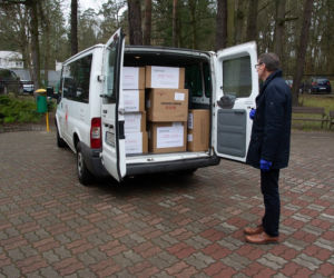 Dostawa środków ochronnych z partnerskiego miasta Weifang