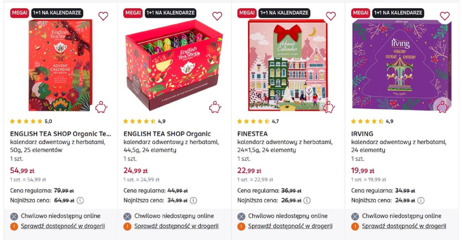Rossmann rozdaje kalendarze adwentowe za darmo! Trzeba się spieszyć, oferta jest ograniczona czasowo
