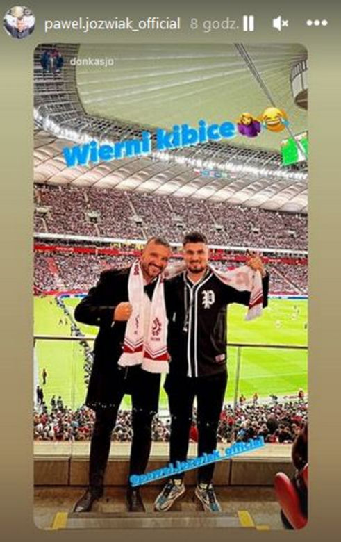  Gwiazdy oglądały klęskę Polaków z Holandią