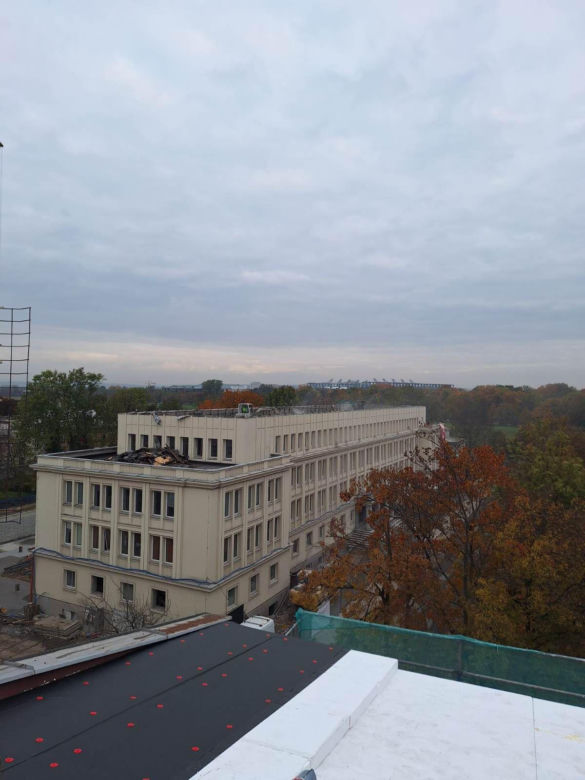 Kraków. Budowa hotelu Nobu