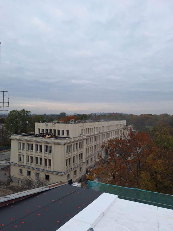 Kraków. Budowa hotelu Nobu