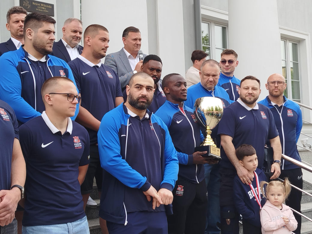 Społeczność sportowców i kibiców rugby z Siedlec uczciła największy z dotychczasowych sukcesów w historii klubu