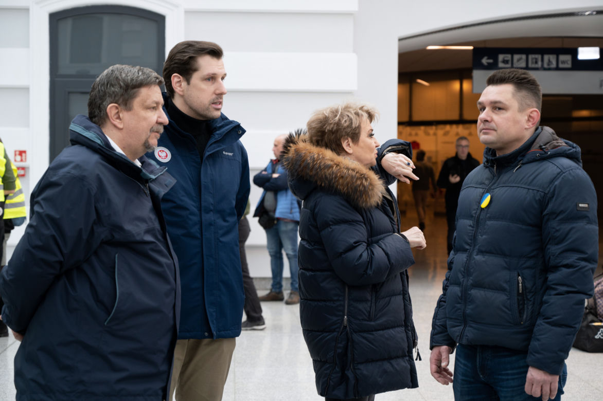 Do Łodzi dotarł pierwszy pociąg z 300 uchodźcami z Ukrainy