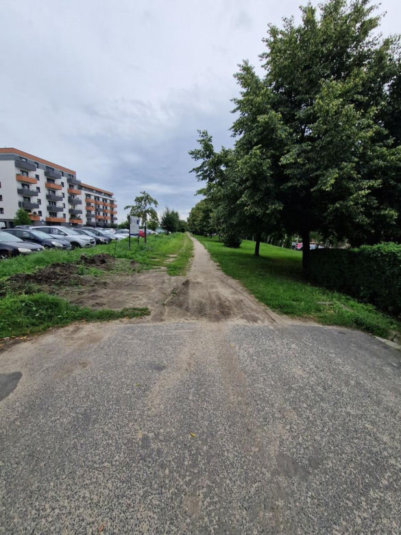 ​Na nowej ścieżce rowerowej w Lesznie już kładą asfalt [ZDJĘCIA]