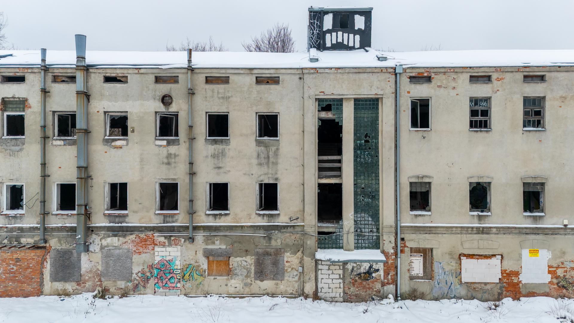 Ruiny fabryki przy Okopowej 78 w Warszawie