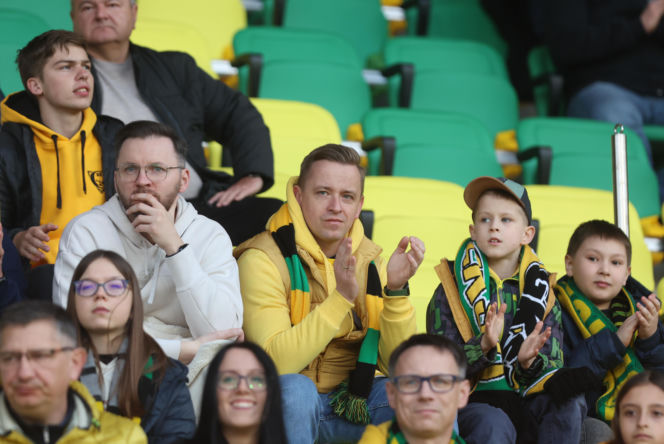 GKS Katowice - Lechia Gdańsk: Zdjęcia kibiców i zawodników z meczu 25. kolejki PKO BP Ekstraklasy