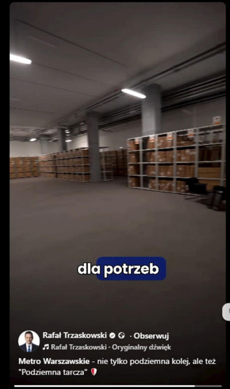Schron powstaje w metrze. Tysiące łóżek, koców i śpiworów!