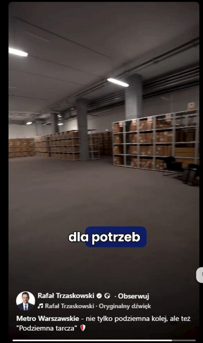 Schron powstaje w metrze. Tysiące łóżek, koców i śpiworów!