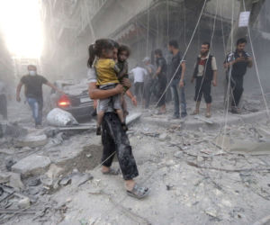 Aleppo Syria dzieci wojna