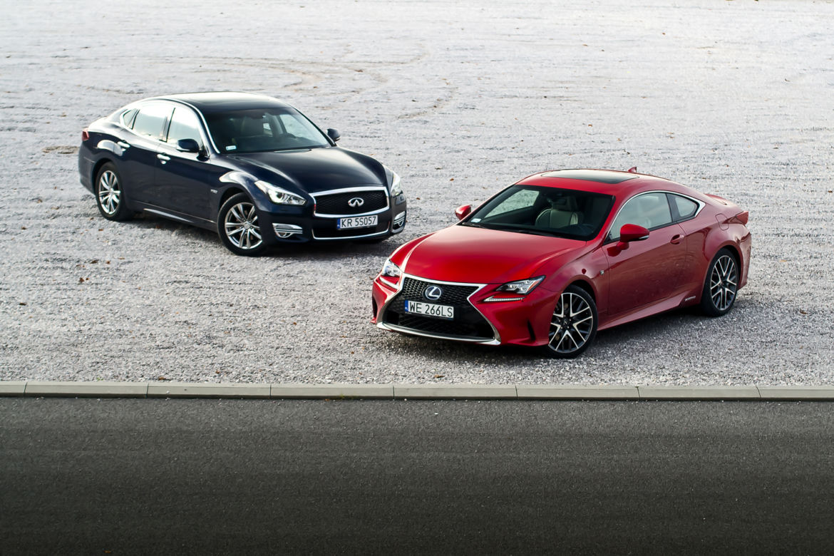 Infiniti Q70h Premium Tech & Lexus RC 300h F Sport
