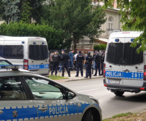 Manifestacja pod ambasadą Azerbejdżanu