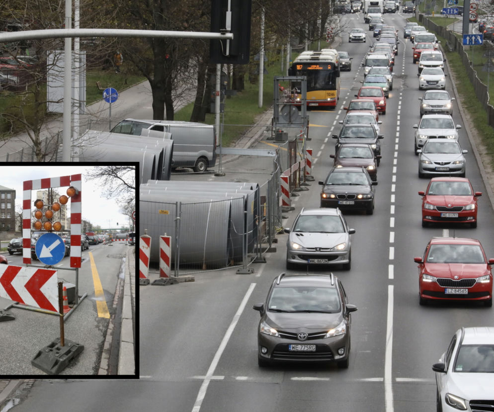 Będzie trudniej wyjechać z Mokotowa. Drogowcy zwężą Wisłostradę!