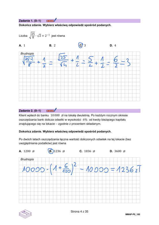 Matura 2026: matematyka. Odpowiedzi z matematyki 5.05.2026