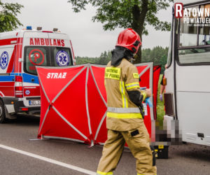 Śmiertelny wypadek na DK 65 za Prostkami. Motocyklista zginął na miejscu