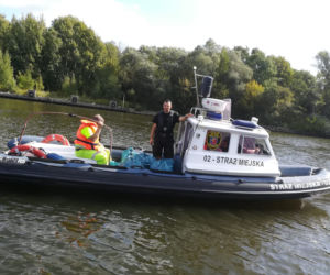 Sprzątanie dawnej plaży Mieleńskiej
