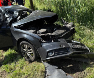 Dwie osoby zginęły w wypadku pod Tarnowskimi Górami. Droga pozostaje zamknięta